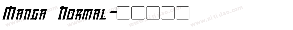 Manga Normal字体转换